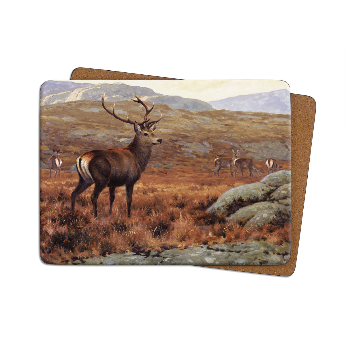 Highland Stag Table Mats Julian Friers Julian Friers Wildlife Gifts