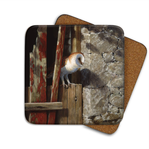 High-Quality Barn Owl Coaster