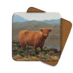 High-Quality Highland Cow Coaster
