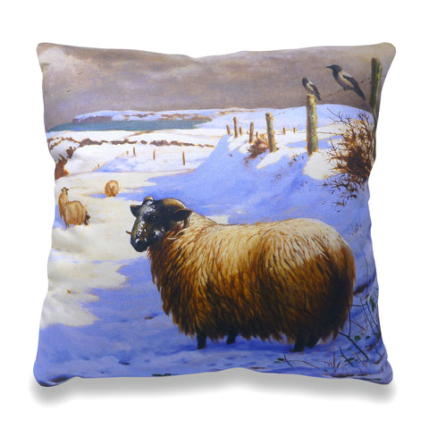 Sheep in Snow Scatter Cushion