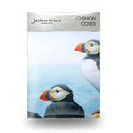 Puffins Roosting Decorative Cushion