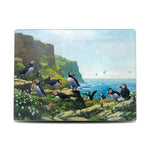 Puffins Roosting Glass Chopping Board