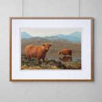 Highland Cattle Loch Artwork