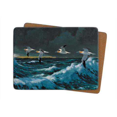 High-Quality Gannets in Flight Placemats