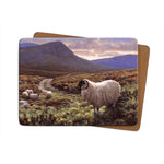 High-Quality Scottish Black Face Sheep Placemat