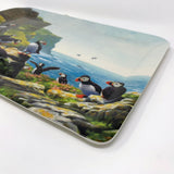 Puffins Roosting Dinner Tray
